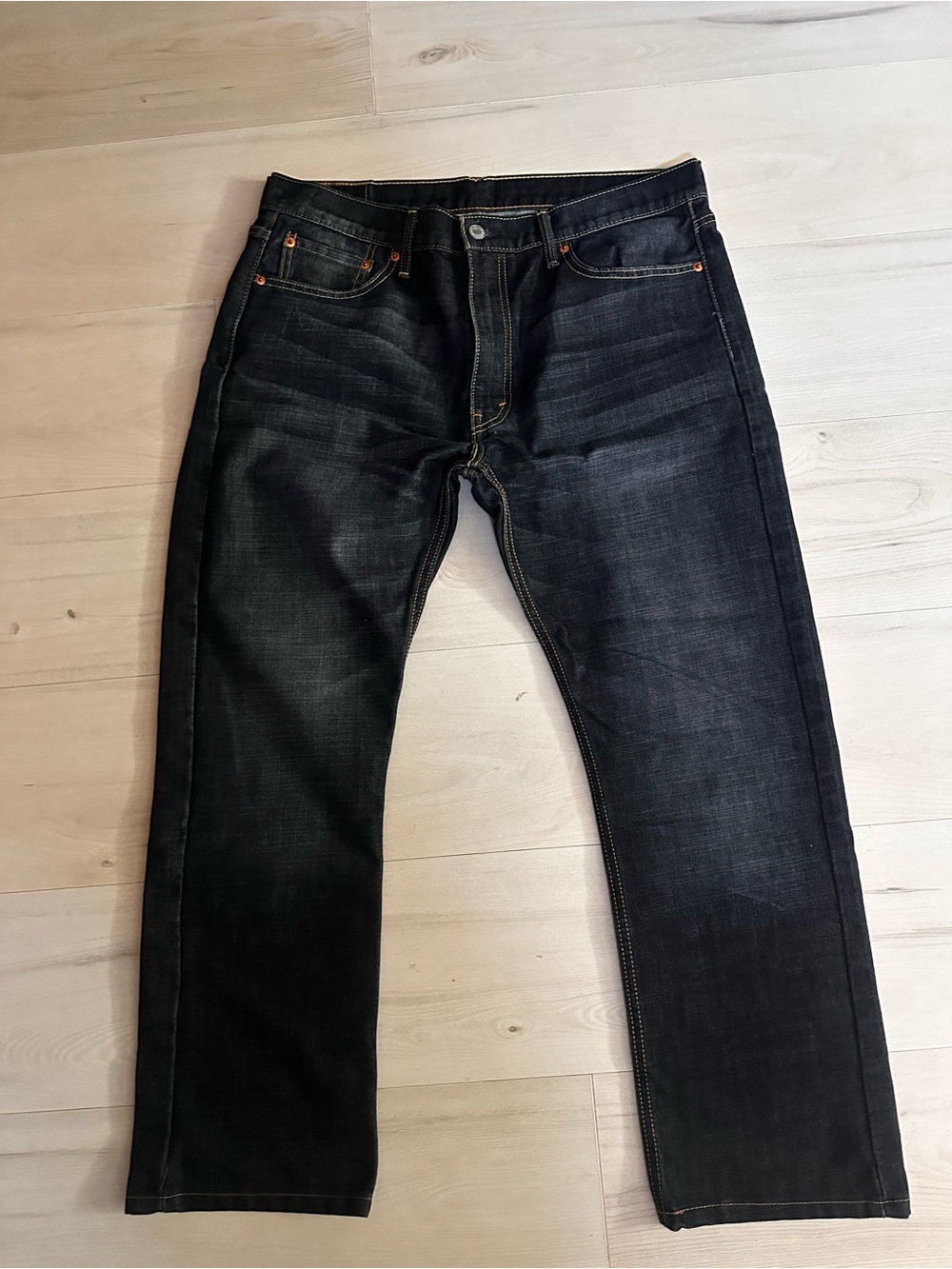 Levi's 513 Straight Men’s Dark Jeans Size 36x32 0112